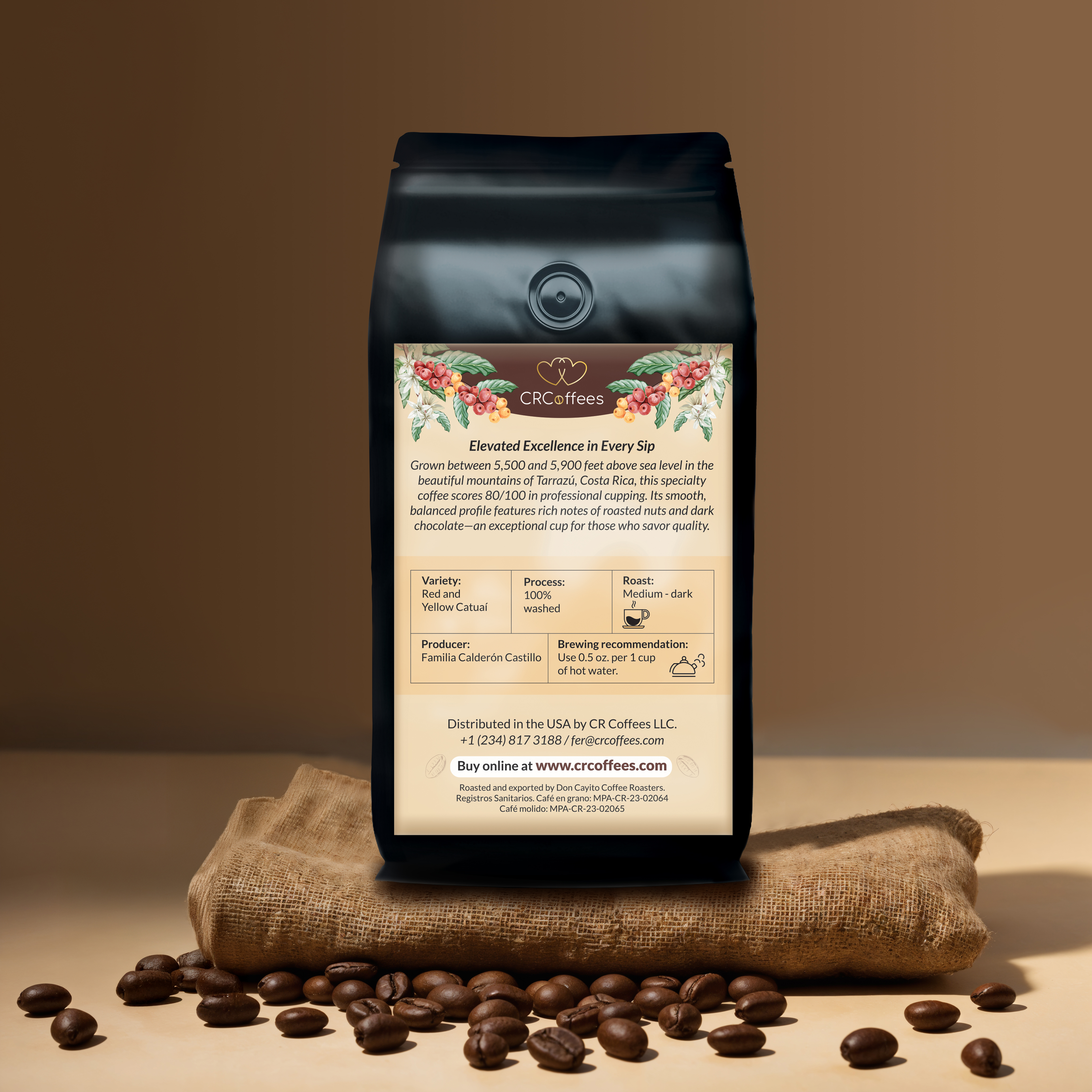 Jaguar coffee back view